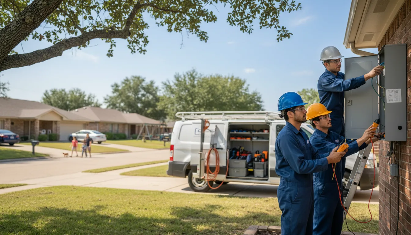 Certified electrician providing emergency electrical services in Wills Point, TX